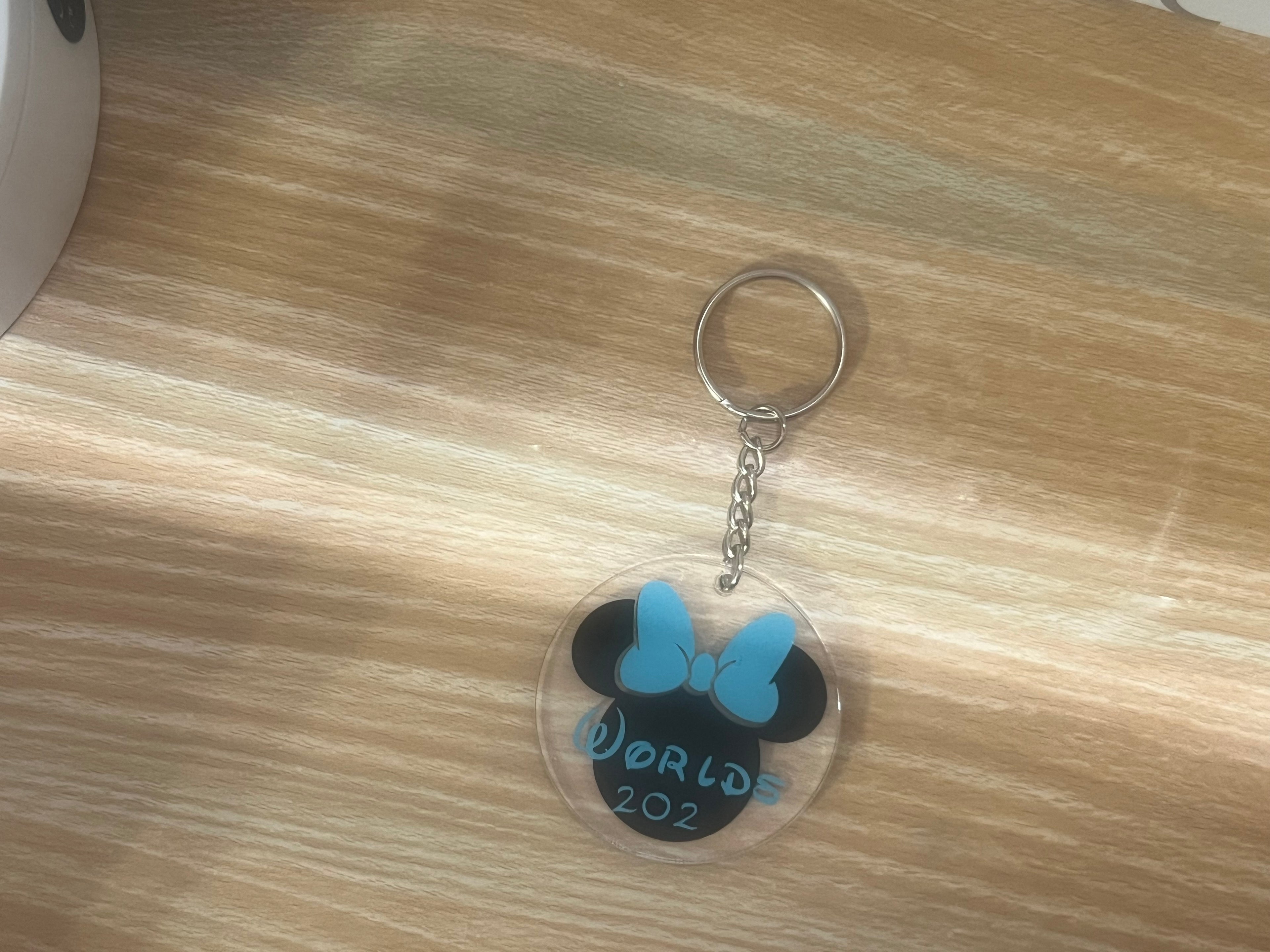 Personalized Cheerleading Worlds Acrylic Keychain – Custom Team Gift, Bag Tag & Cheer Accessory