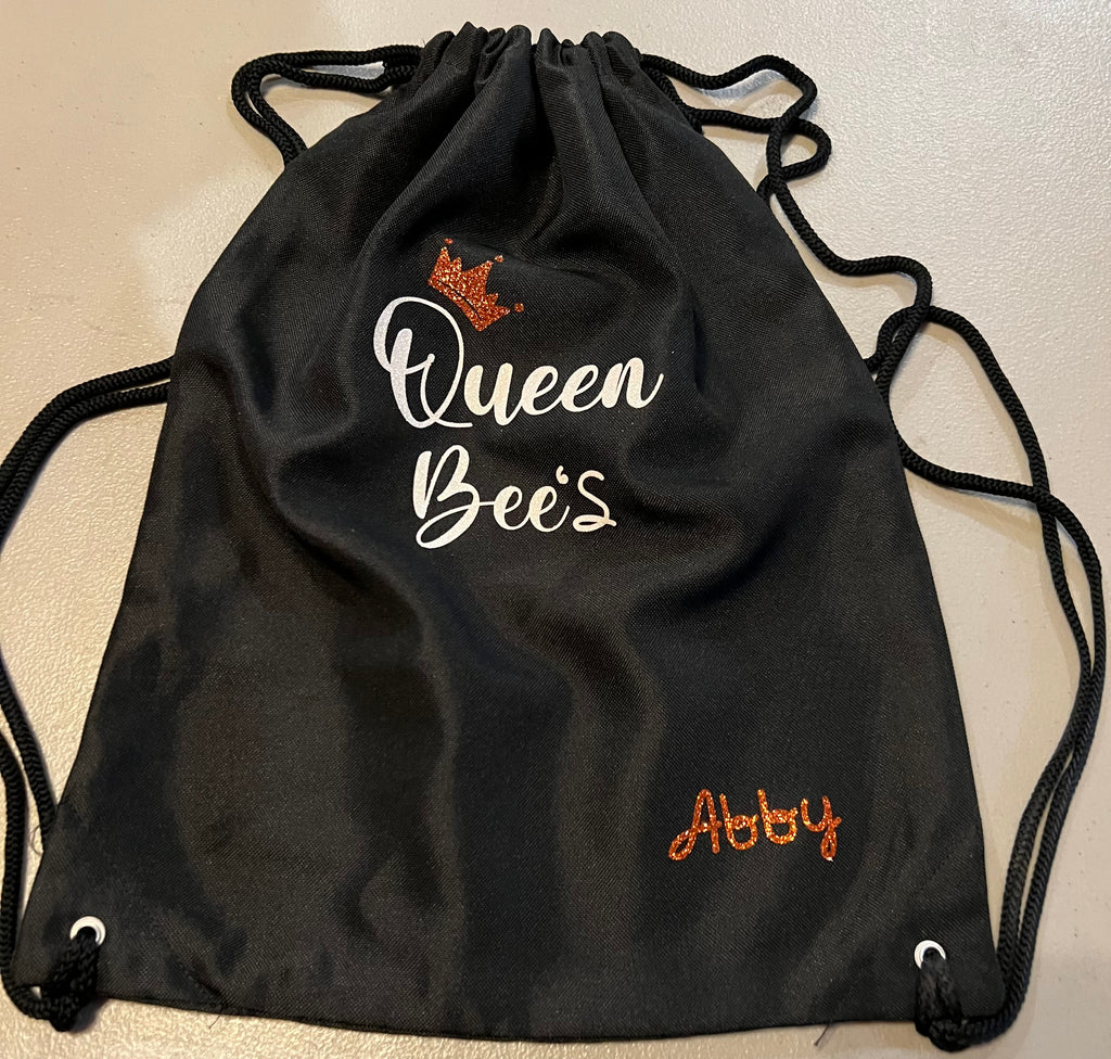 Personalized Drawstring Bag | Custom Polyester Cinch Sack | 13.5x17 Gym, Sports & School Bag