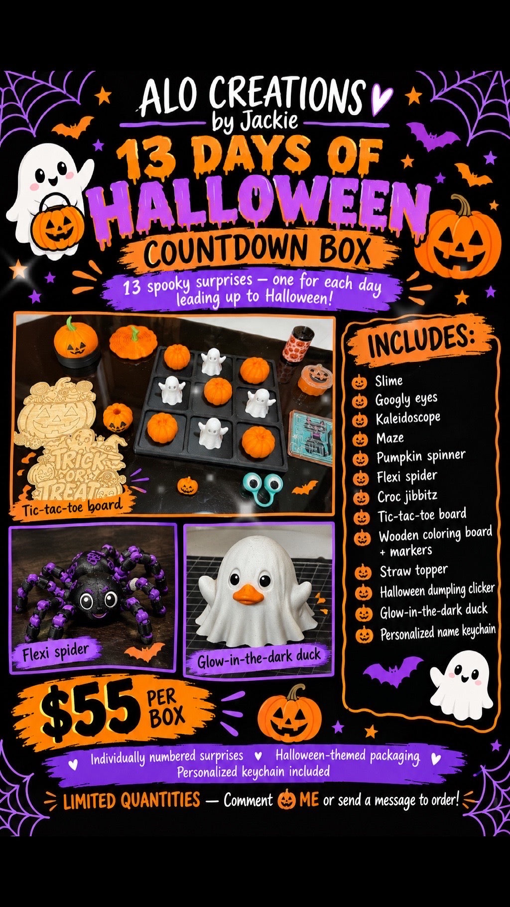13 days of Halloween countdown box-13 spooky surprises for kids