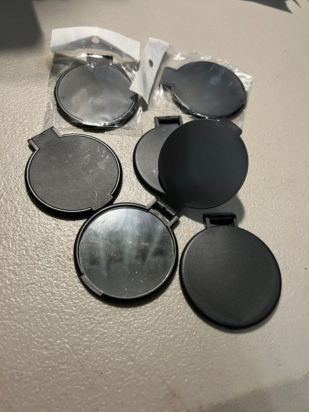 Personalized Mini Folding Mirror – Custom Athlete or Team Name Compact Mirror (2.5")