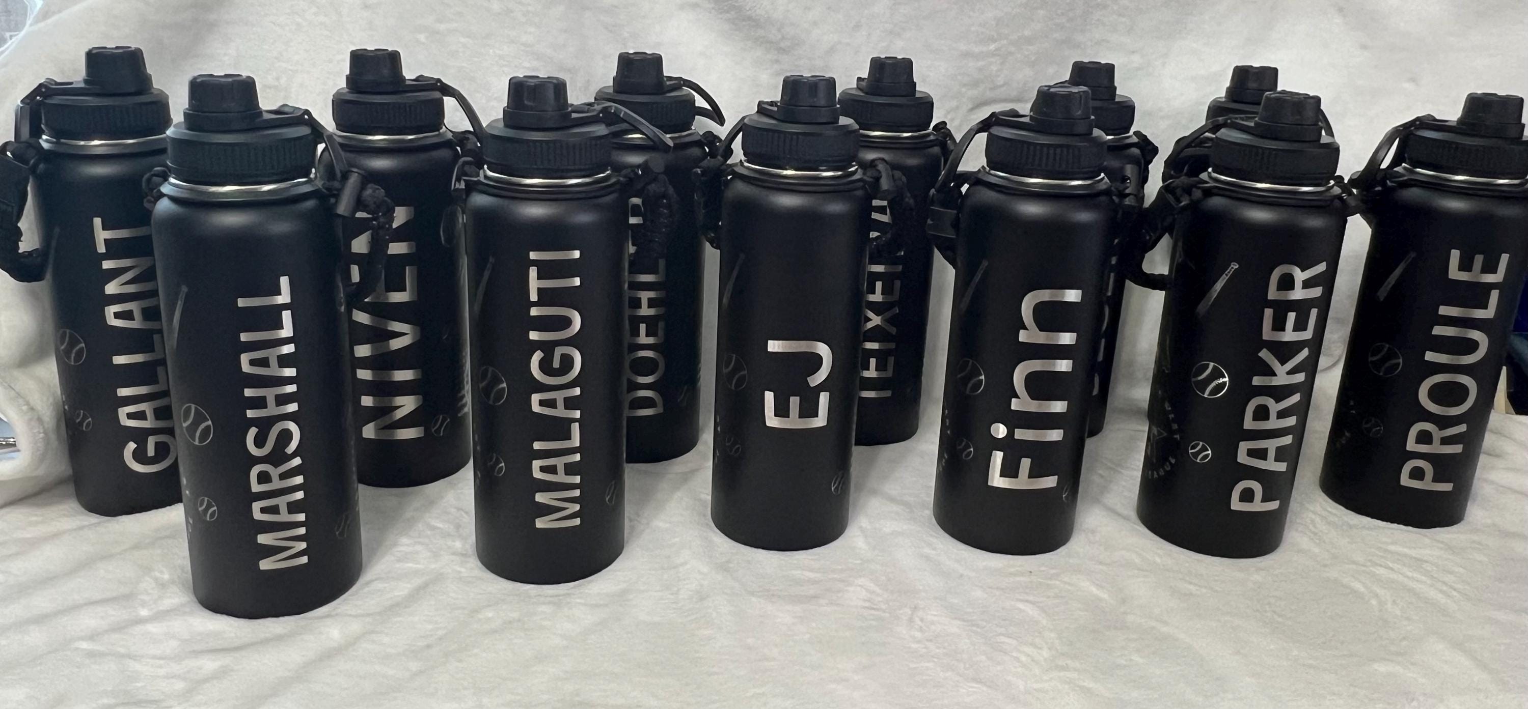 40oz Personalized Baseball Tumbler | Custom Name Stainless Steel Sports Cup | Baseball Mom Gift | Coach & Player Gift