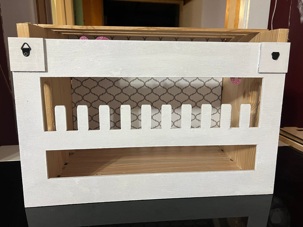 Custom Cheerleading Ring & Medal Holder – 18x11 Wood Display