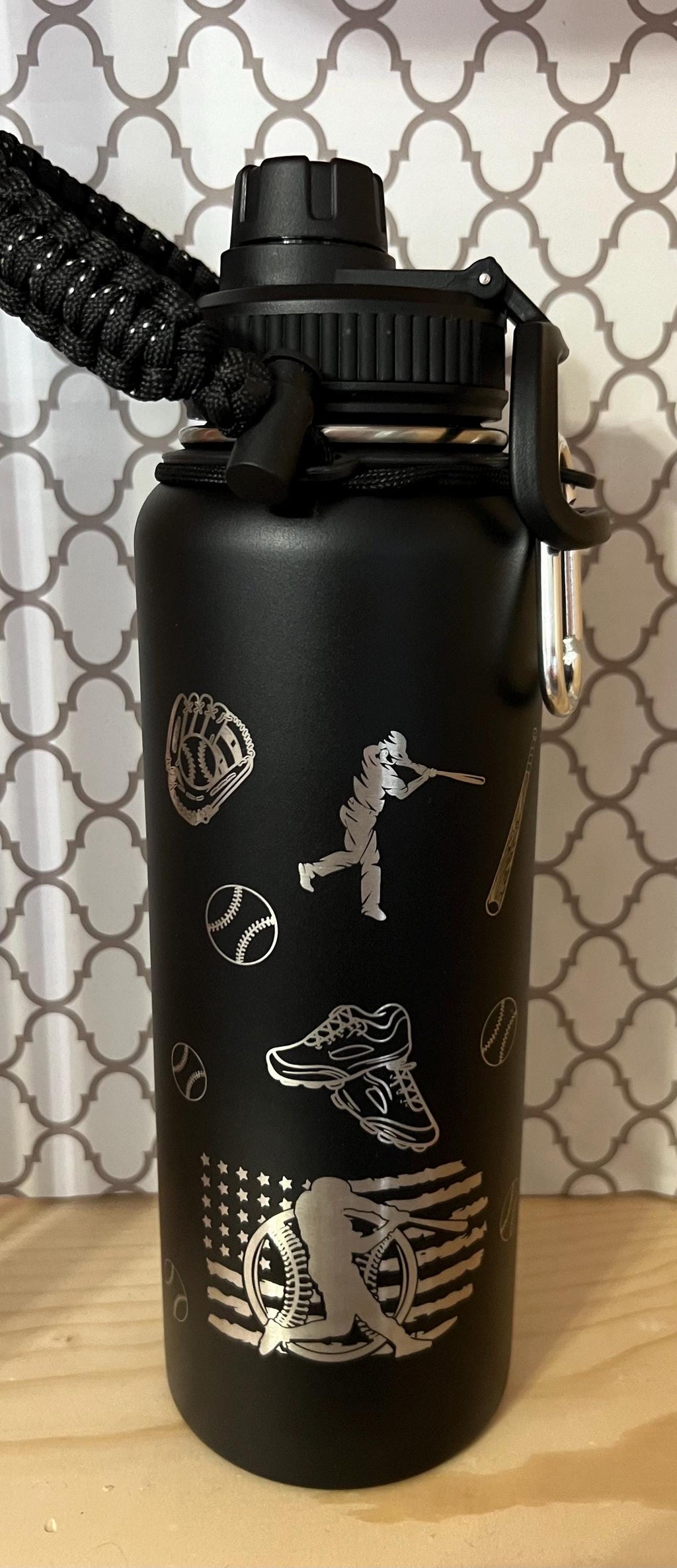 40oz Personalized Baseball Tumbler | Custom Name Stainless Steel Sports Cup | Baseball Mom Gift | Coach & Player Gift