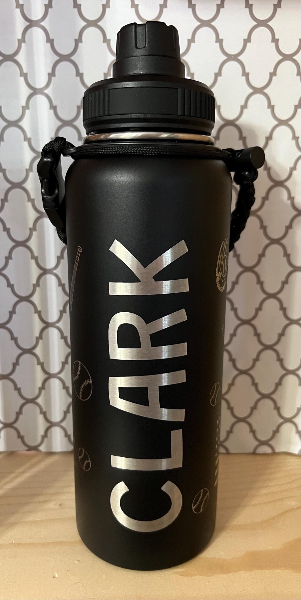 40oz Personalized Baseball Tumbler | Custom Name Stainless Steel Sports Cup | Baseball Mom Gift | Coach & Player Gift