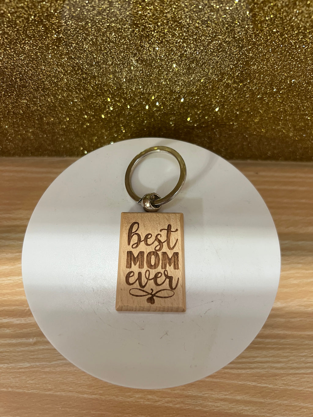 Engraved Wood Keychain – Funny Mom & Dad Keyring – Inspirational & Rustic Gift