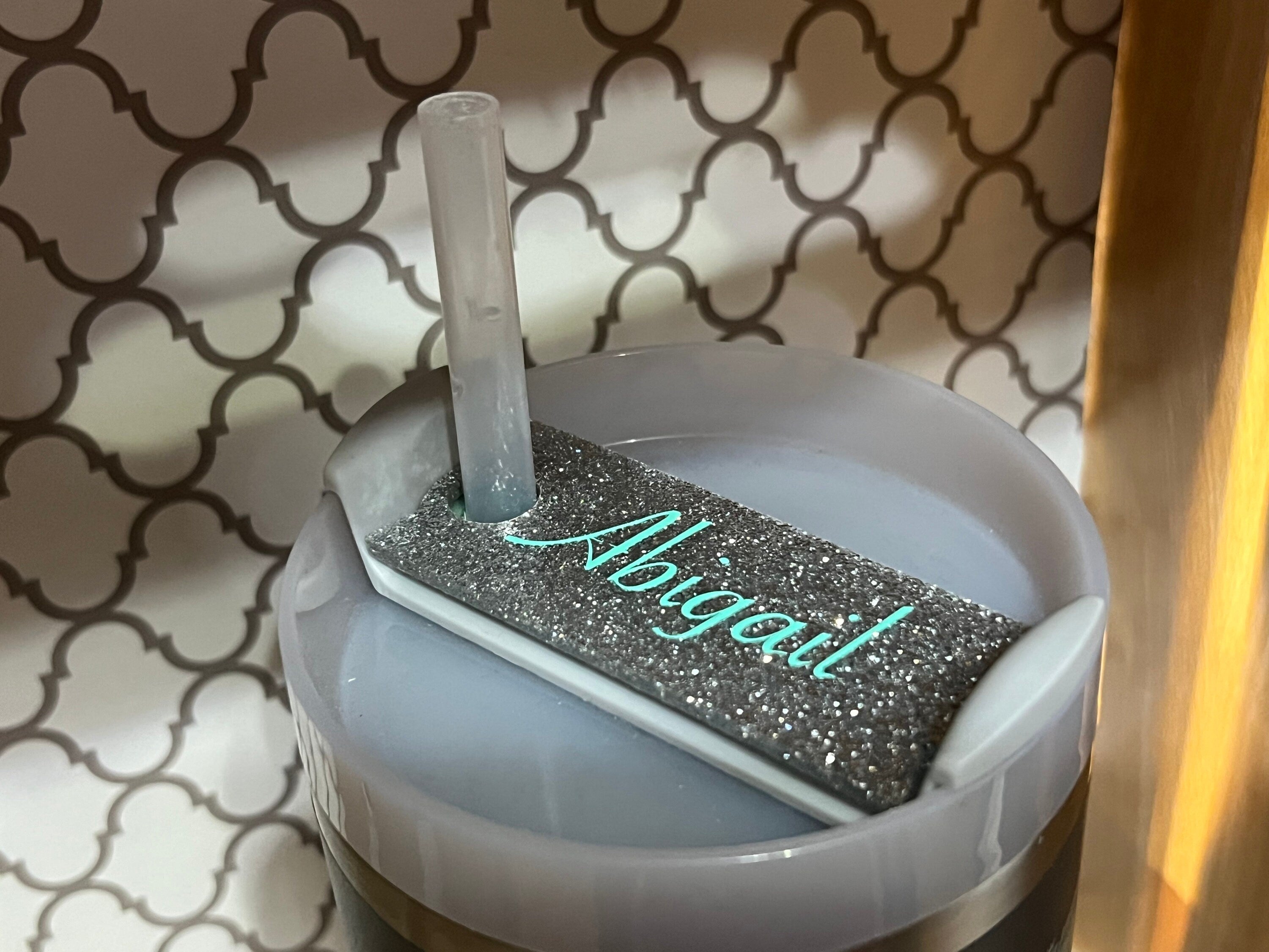Personalized Stanley Name Plate – Custom Acrylic Tumbler Tag (30oz & 40oz)