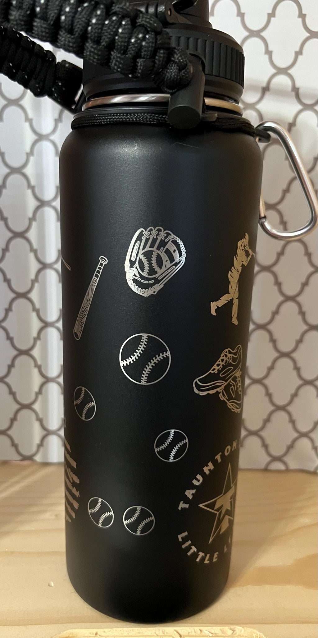 40oz Personalized Baseball Tumbler | Custom Name Stainless Steel Sports Cup | Baseball Mom Gift | Coach & Player Gift