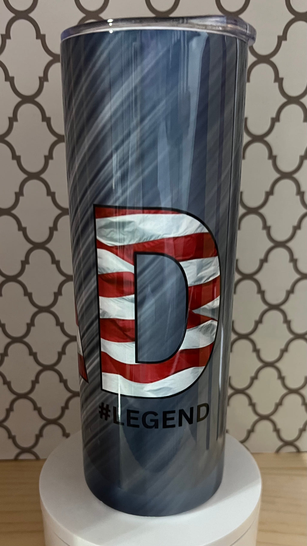 Personalized Dad 20oz Tumbler – Woods, Soldier & American Flag Designs | Man Myth Legend Gift