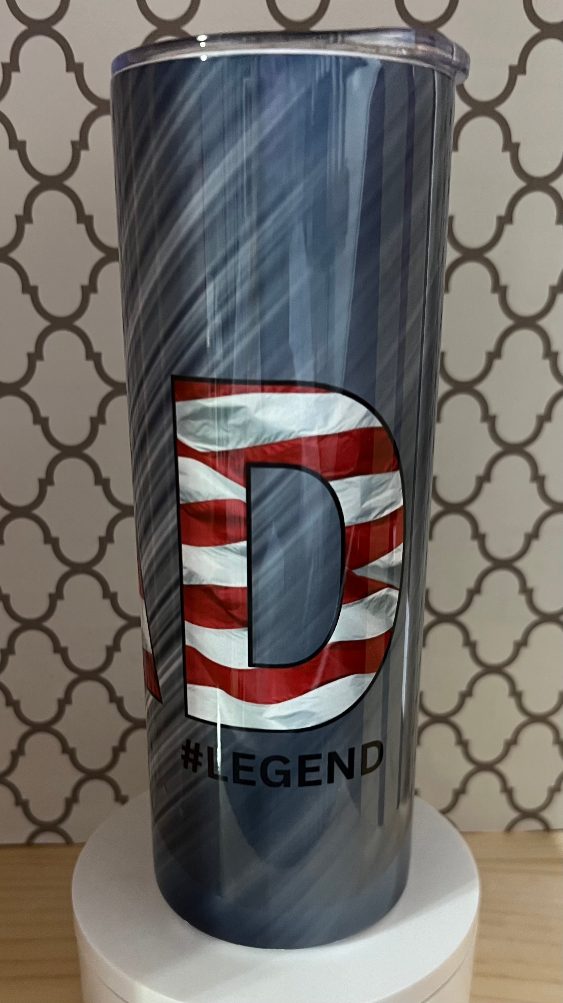 Personalized Dad 20oz Tumbler – Woods, Soldier & American Flag Designs | Man Myth Legend Gift