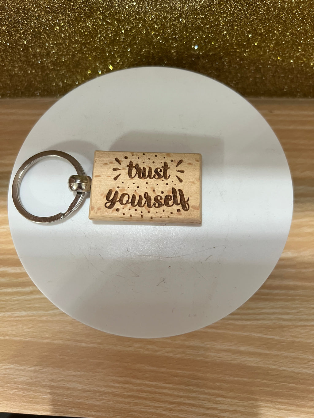 Engraved Wood Keychain – Funny Mom & Dad Keyring – Inspirational & Rustic Gift