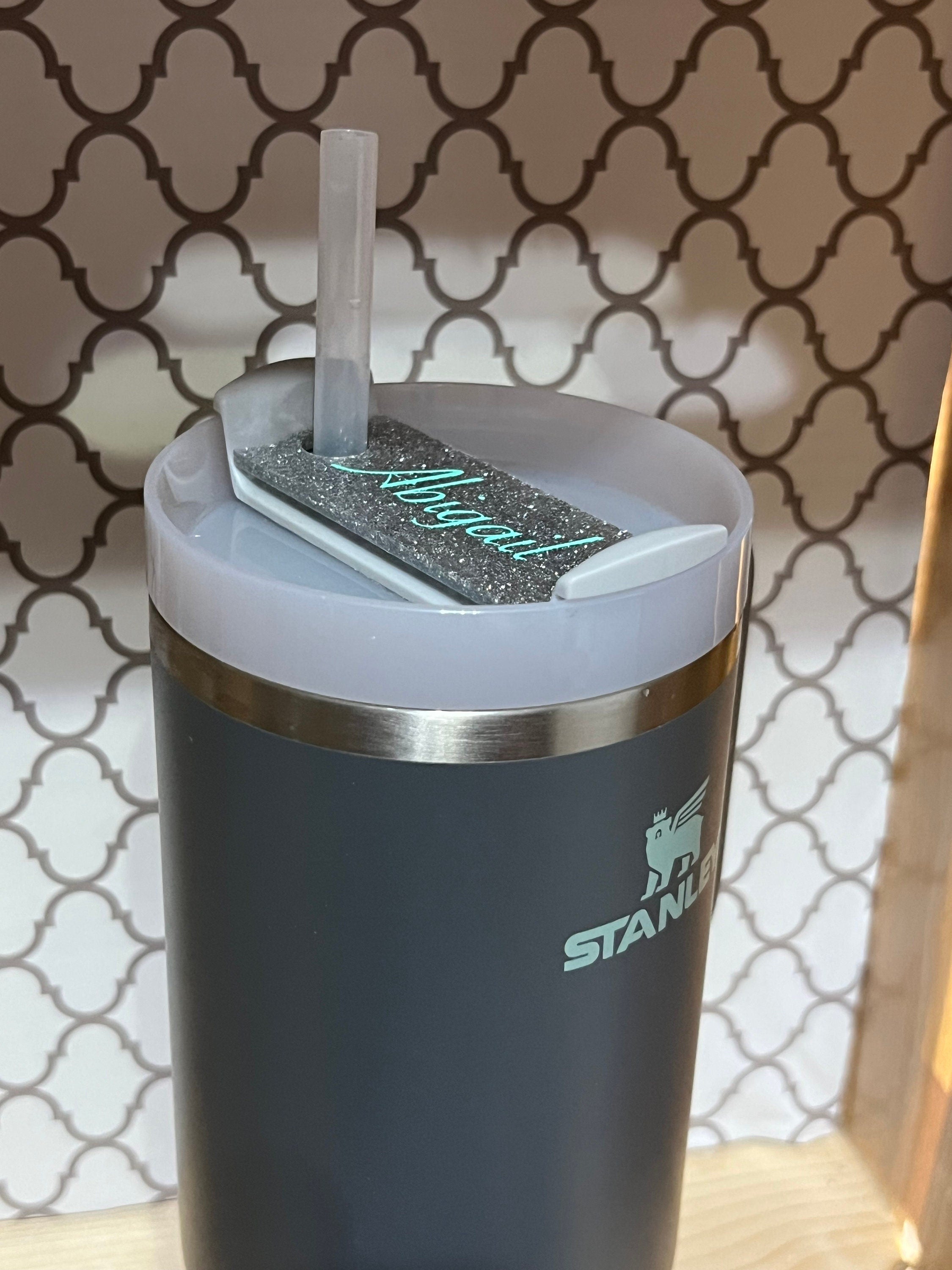 Personalized Stanley Name Plate – Custom Acrylic Tumbler Tag (30oz & 40oz)