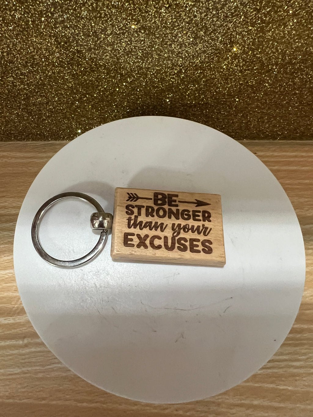 Engraved Wood Keychain – Funny Mom & Dad Keyring – Inspirational & Rustic Gift