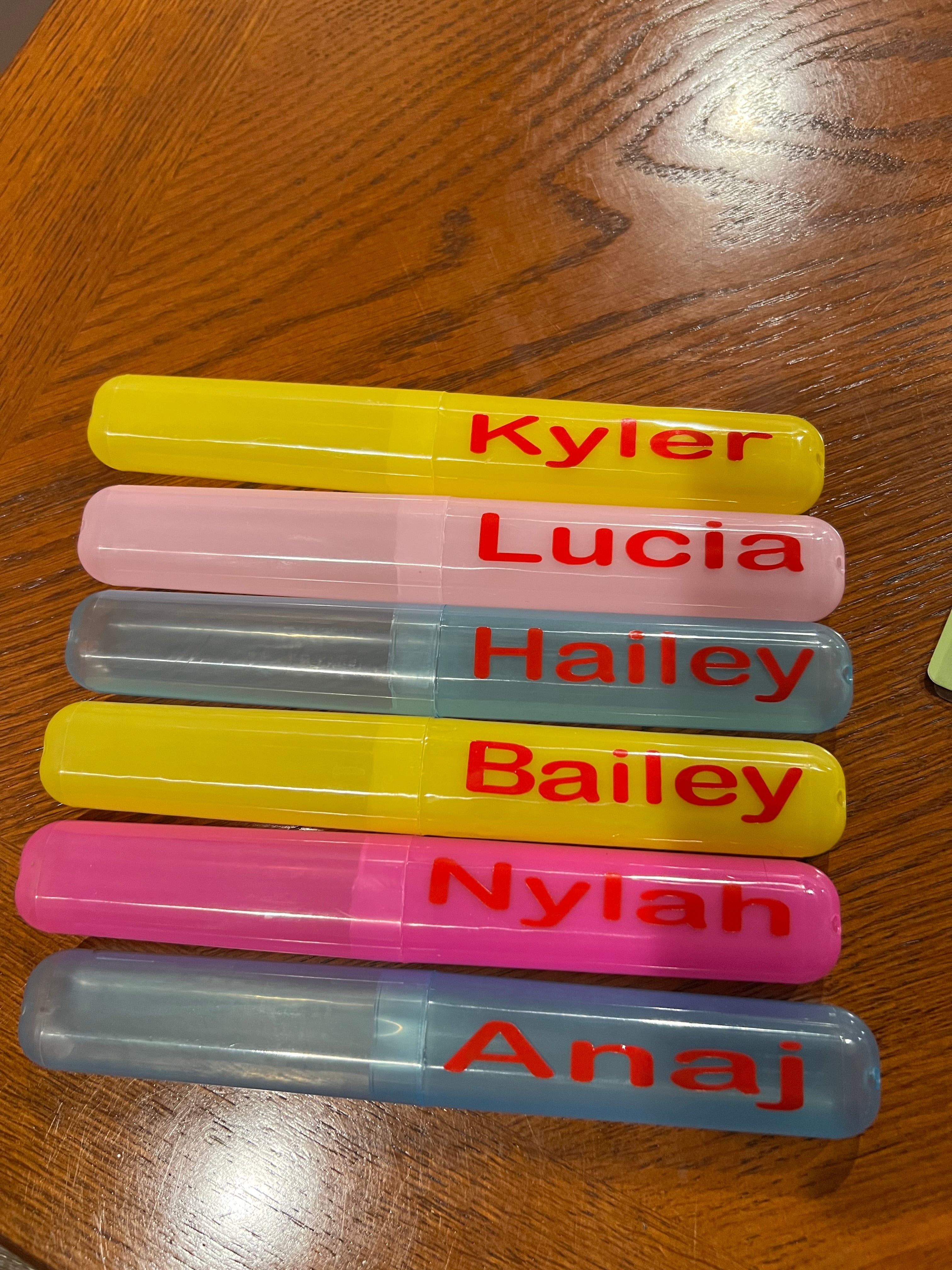 Personalized Travel Toothbrush Holder | Custom Name Toothbrush Case