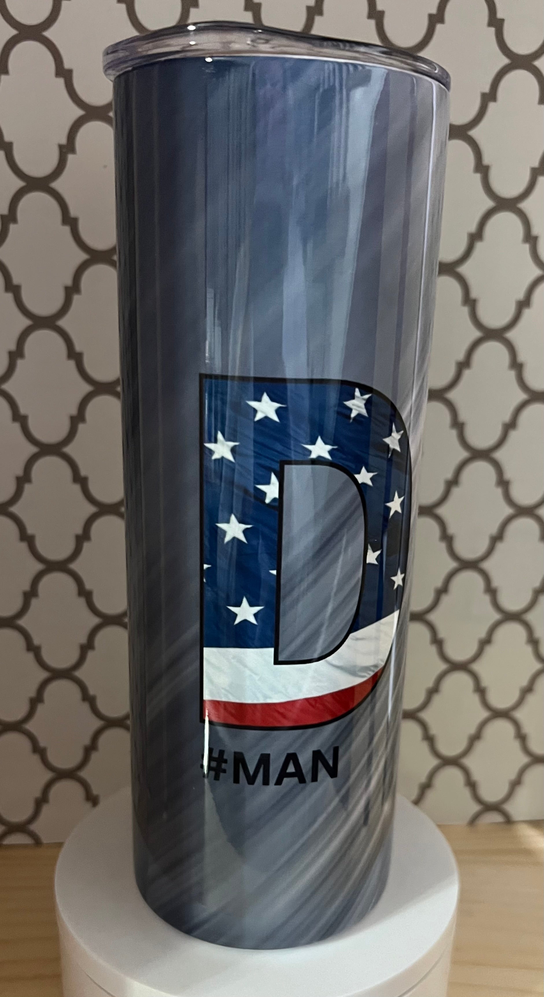Personalized Dad 20oz Tumbler – Woods, Soldier & American Flag Designs | Man Myth Legend Gift