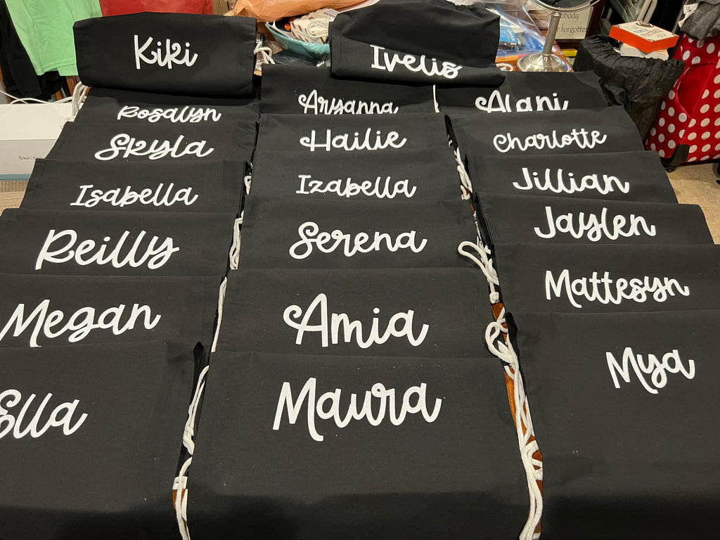 Personalized Drawstring Bag | Custom Polyester Cinch Sack | 13.5x17 Gym, Sports & School Bag