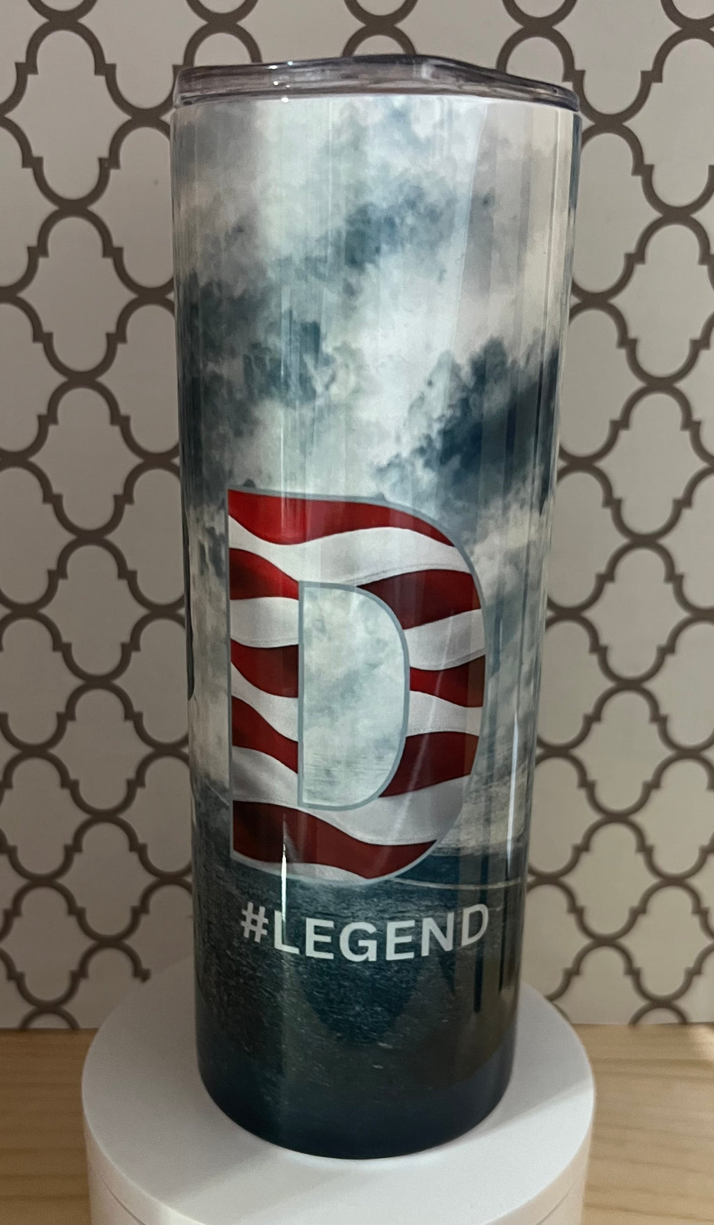 Personalized Dad 20oz Tumbler – Woods, Soldier & American Flag Designs | Man Myth Legend Gift