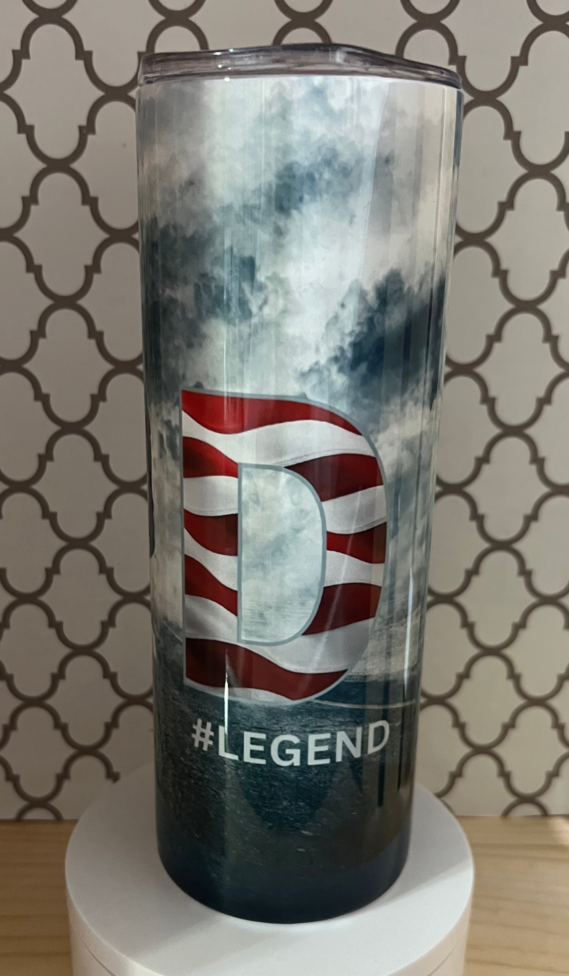 Personalized Dad 20oz Tumbler – Woods, Soldier & American Flag Designs | Man Myth Legend Gift