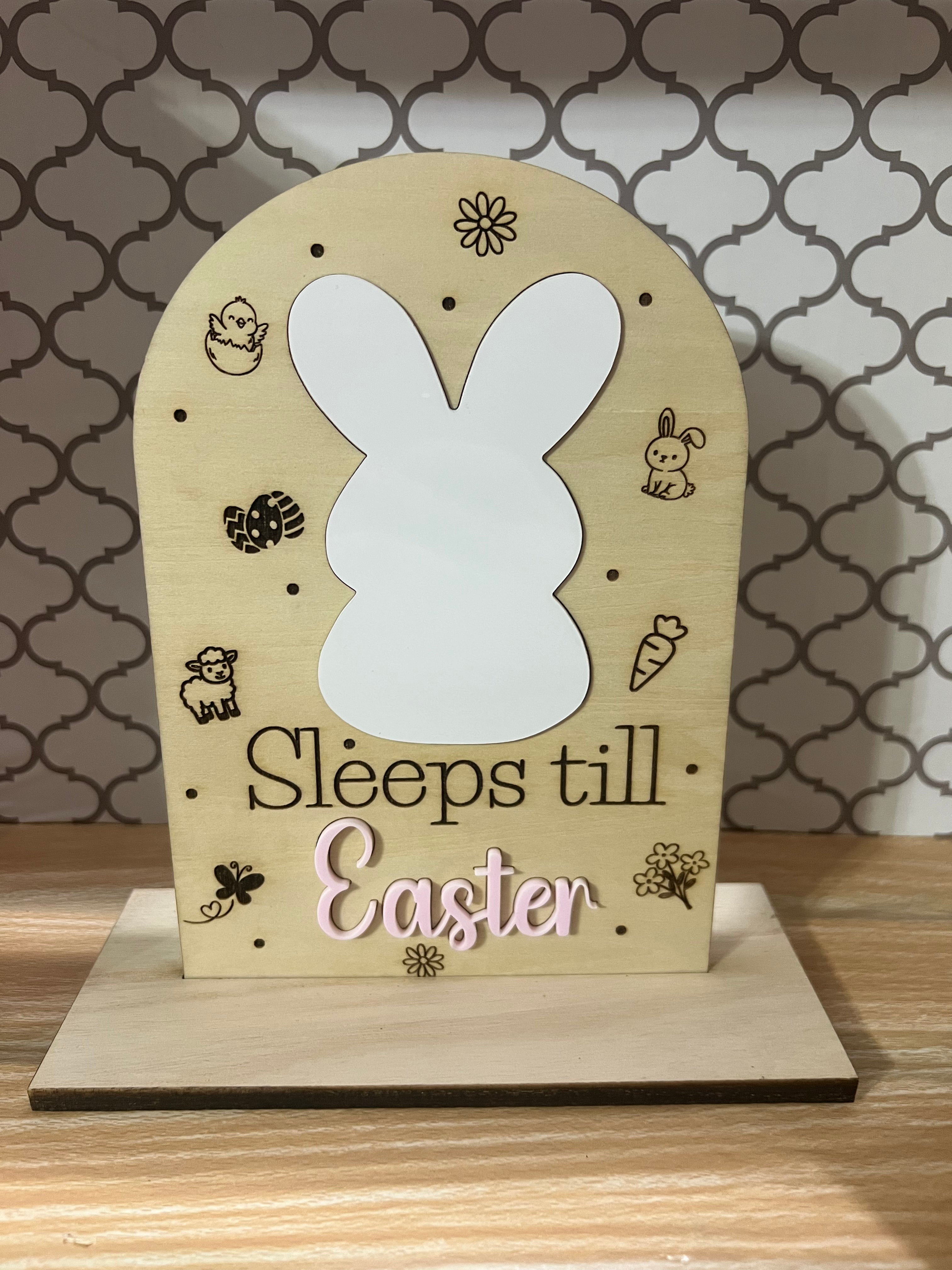 Easter Countdown Dry Erase Board – How Many Days or Sleeps Till Easter