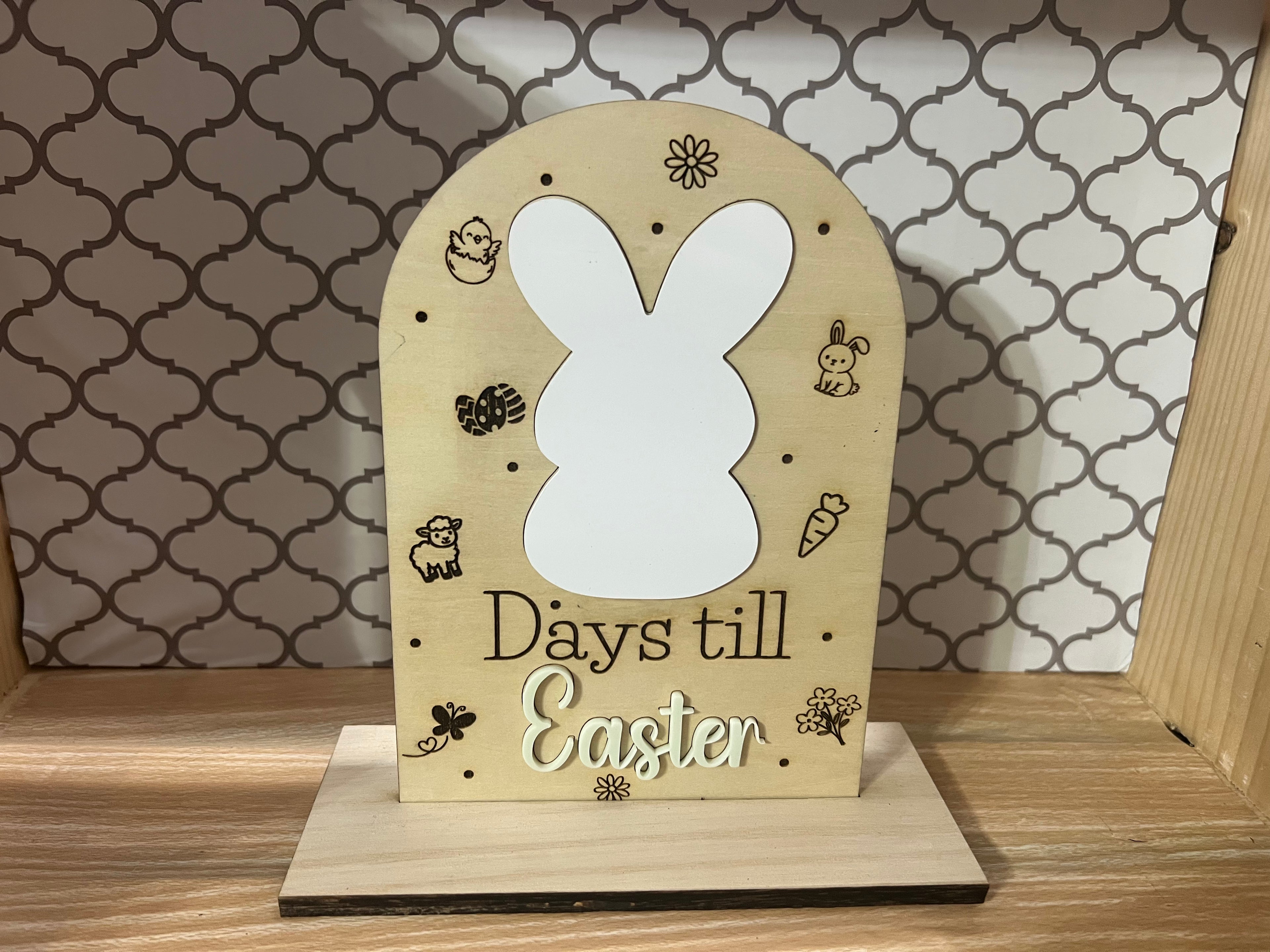 Easter Countdown Dry Erase Board – How Many Days or Sleeps Till Easter