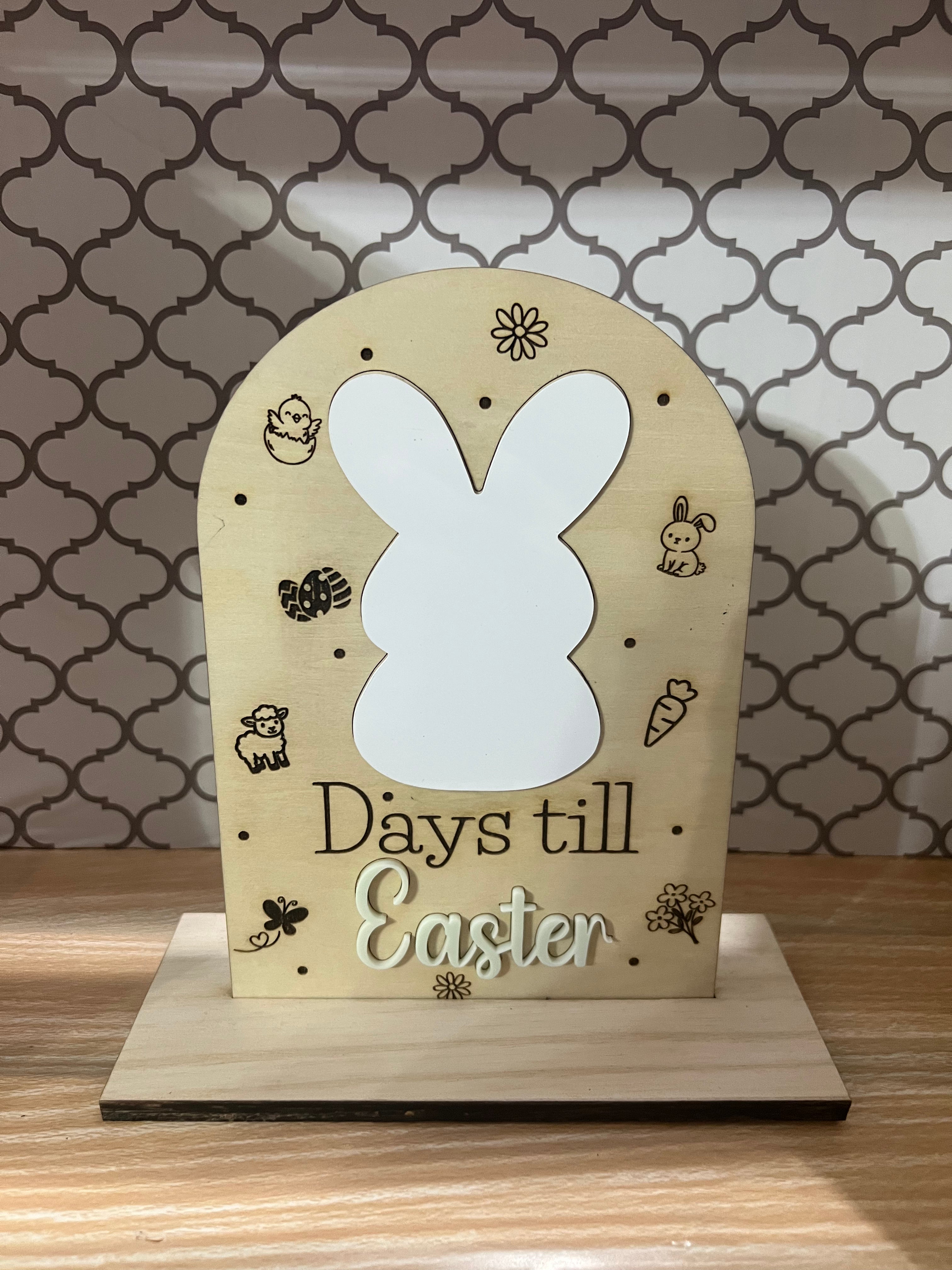 Easter Countdown Dry Erase Board – How Many Days or Sleeps Till Easter