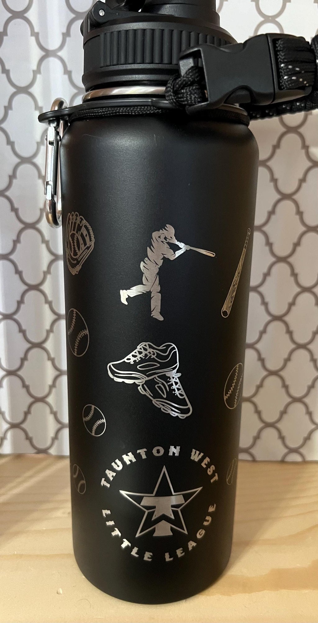 40oz Personalized Baseball Tumbler | Custom Name Stainless Steel Sports Cup | Baseball Mom Gift | Coach & Player Gift