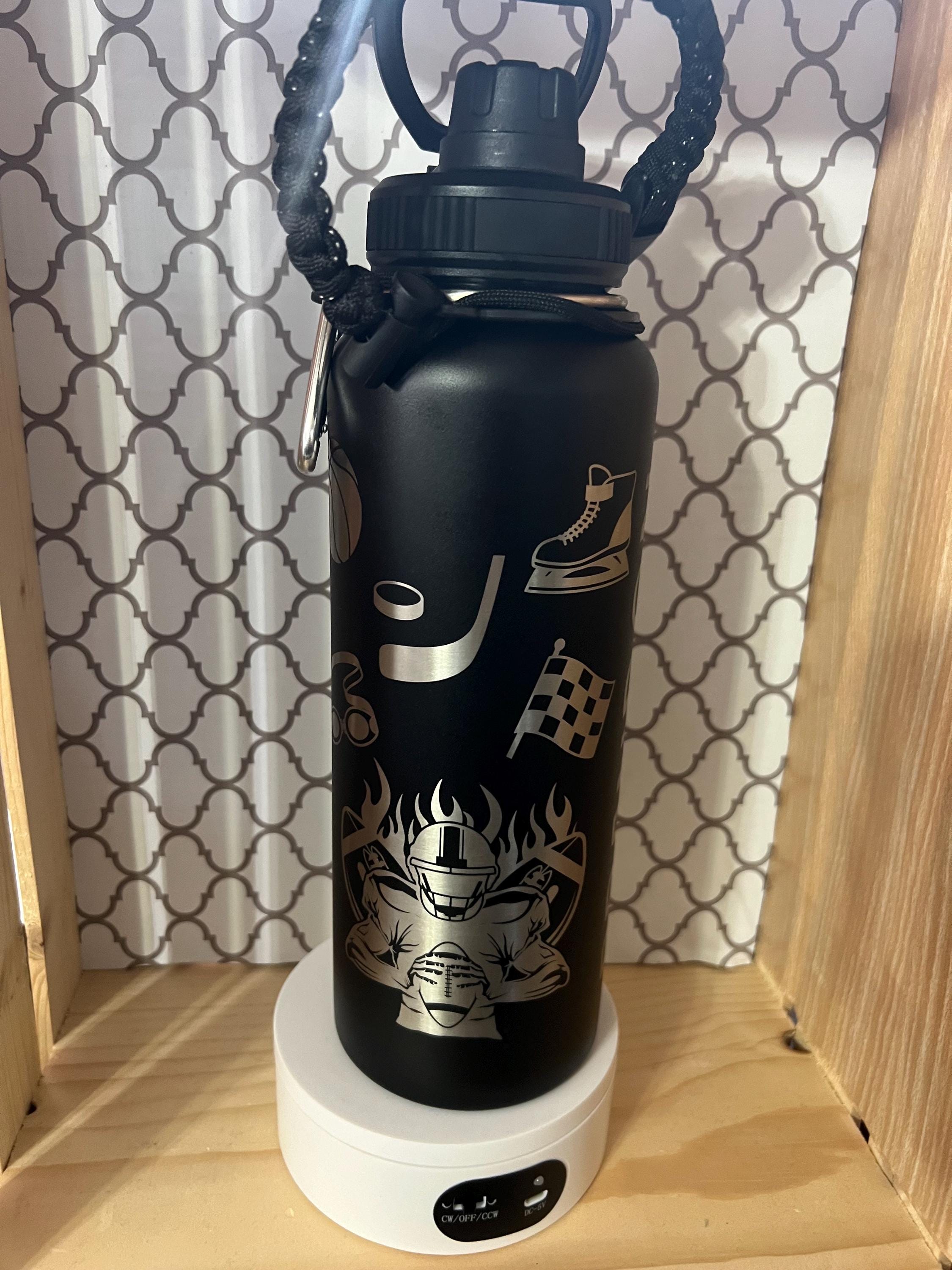 40oz Personalized Engraved Sports Tumbler with Handle – Custom Name or Logo – Insulated Travel Cup for Athletes, Coaches & Teams